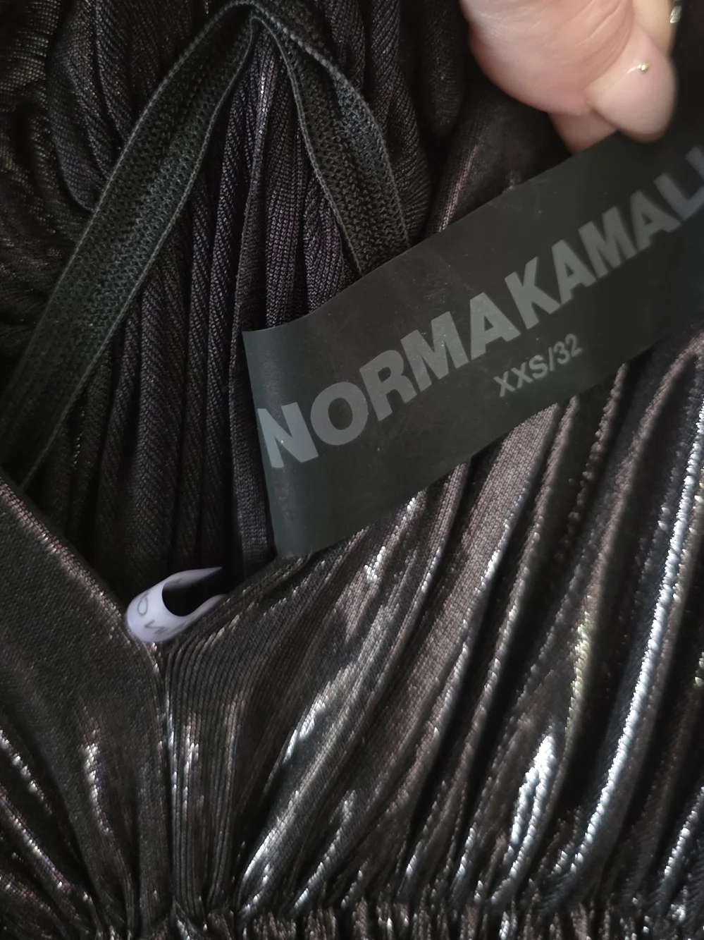 Norma Kamali gleaming black